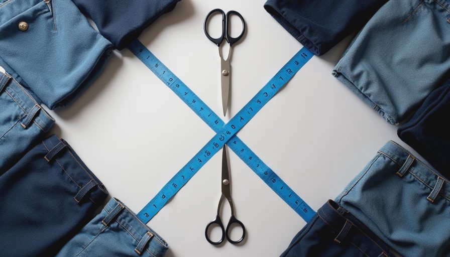 Illustration for pants for short legs