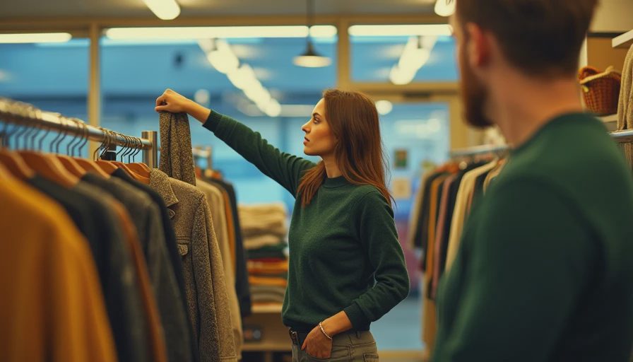 Visual context for how to spot quality clothes