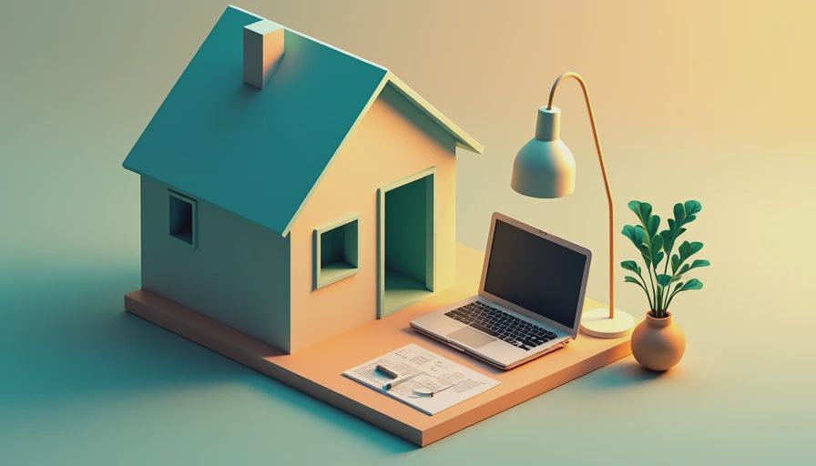 Visual context for comfortable work from home style