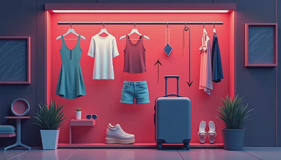 Visual context for summer capsule wardrobe women