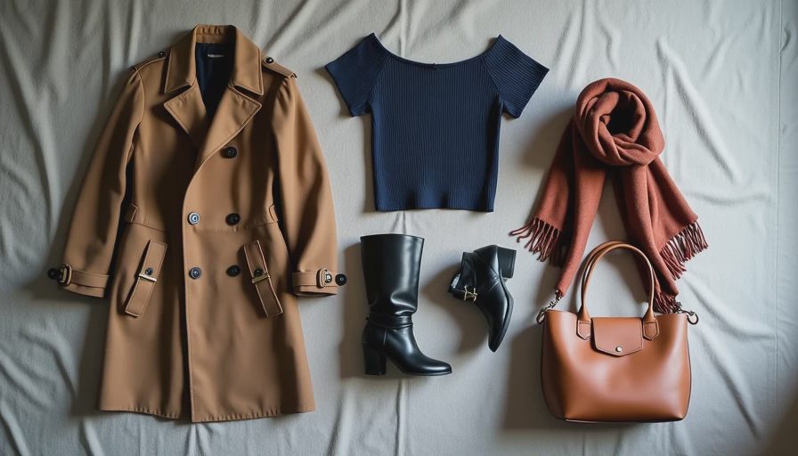Visual context for fall capsule wardrobe
