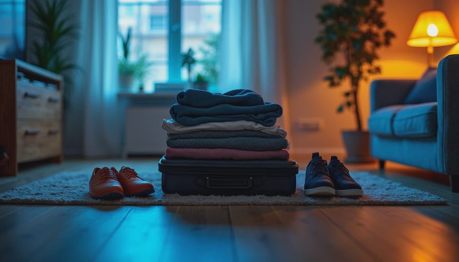 Visual context for travel capsule wardrobe women