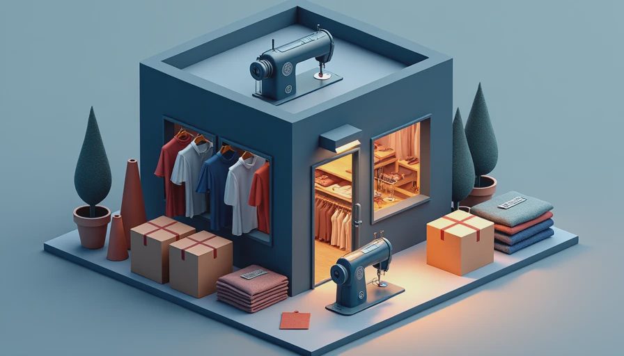 Illustration for small batch clothing brands