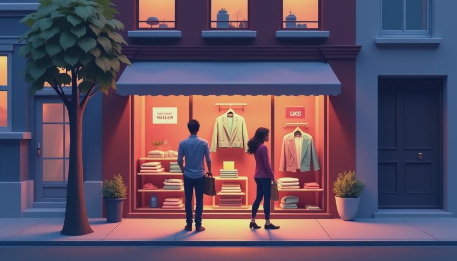 Illustration for clothes on sale